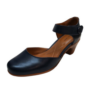 Easy Spirit Women's Clarice Mary-Jane Pumps Leather Black 8 W